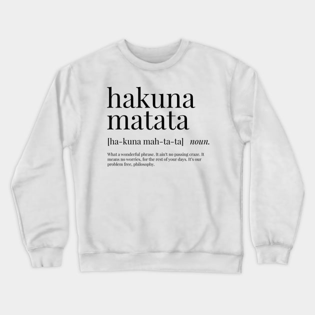 Sweat hakuna matata hot sale